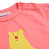 Bobo Choses Baby Hug Me Bear T-shirt - Coral Pink - Thumbnail 3