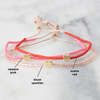 Libby and Smee Beaded Valentine Heart String Bracelet - Blush Sparkles - Thumbnail 2