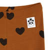Mini Rodini Basic Hearts Leggings - Brown - Thumbnail 3