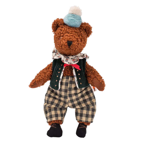 Moulin Roty Les Minouchkas Baba Large Bear Soft Toy - Brown