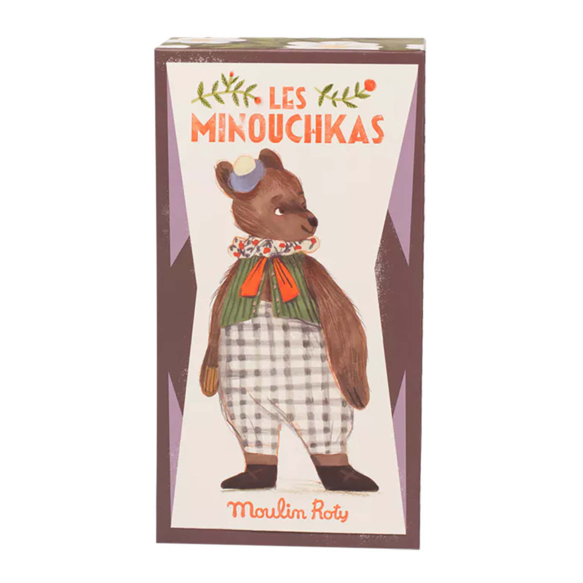 Moulin Roty Les Minouchkas Baba Large Bear Soft Toy - Brown - Image 4 of 6