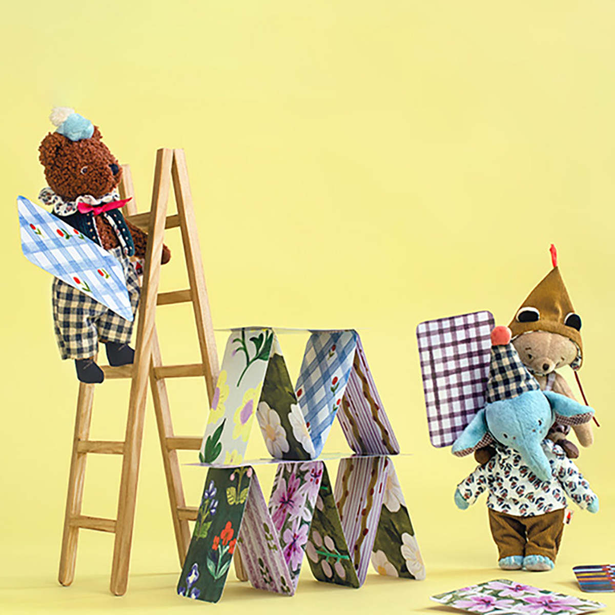 Moulin Roty Les Minouchkas Baba Large Bear Soft Toy - Brown - Image 6 of 6