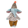 Moulin Roty Les Minouchkas Pablo The Elephant Soft Toy - Blue - Thumbnail 2
