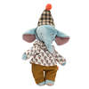 Moulin Roty Les Minouchkas Pablo The Elephant Soft Toy - Blue - Thumbnail 3