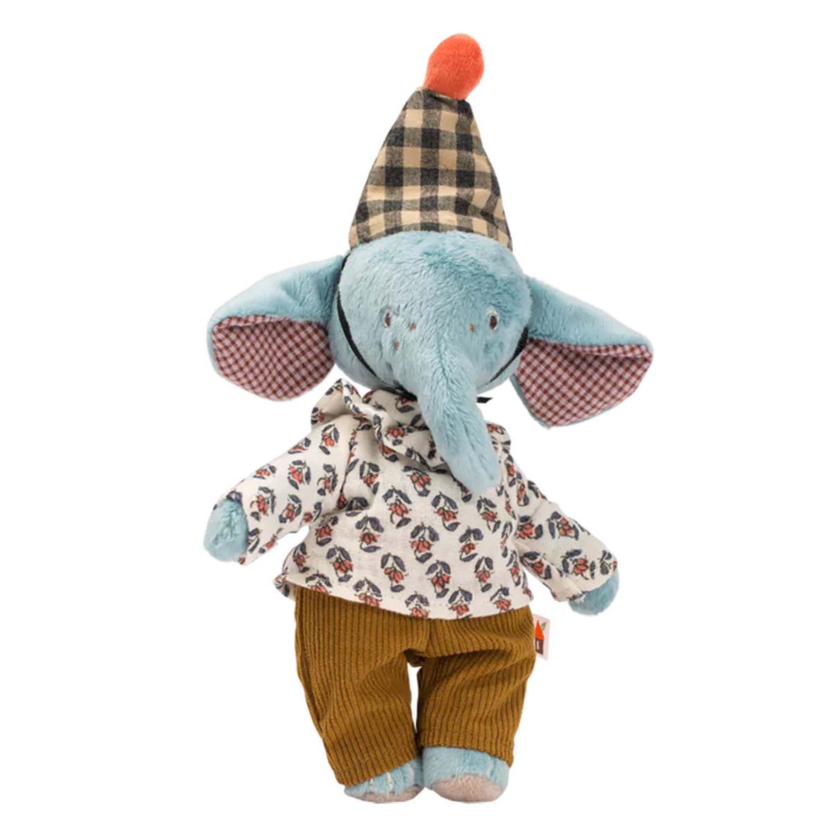 Moulin Roty Les Minouchkas Pablo The Elephant Soft Toy - Blue - Image 3 of 8