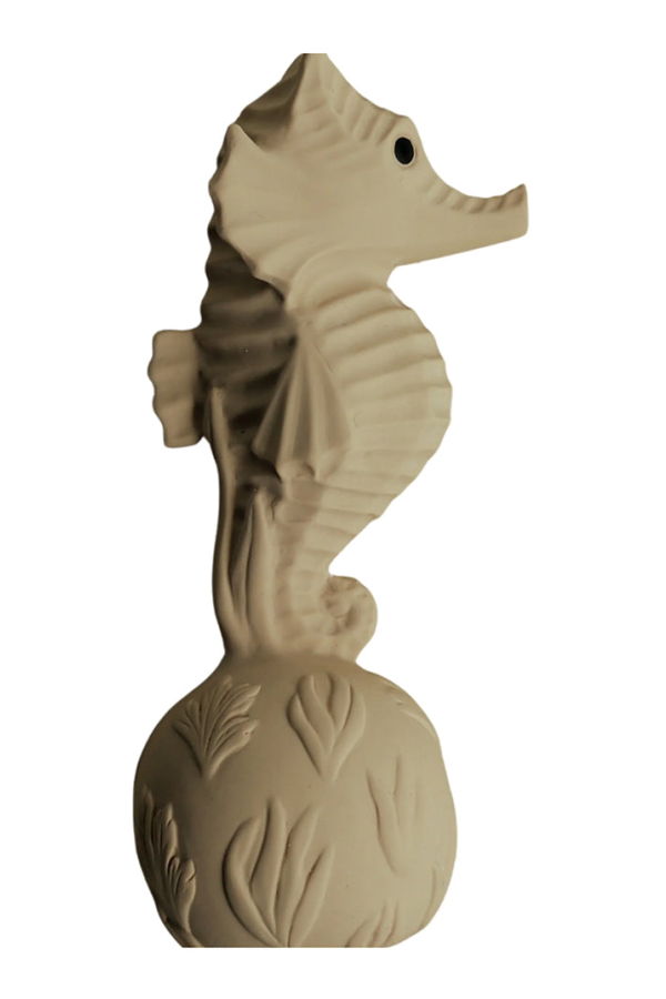 Natruba Natural Rubber Seahorse Rattle - Yellow