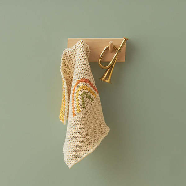 Olli Ella Dinkum Doll Accessories - Brush + Rainbow Blanket Set