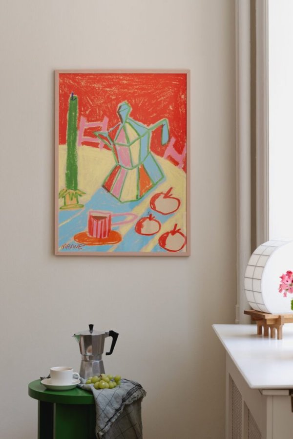 THE Poster Club Bialetti and Clementines Art Print