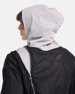 Kiko Kostadinov Knox Mesh Hoodie - Icy Lilac/Jade Green/Black