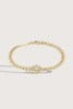 Zoe Chicco Hexagon Halo Bracelet - Yellow Gold - Thumbnail 1