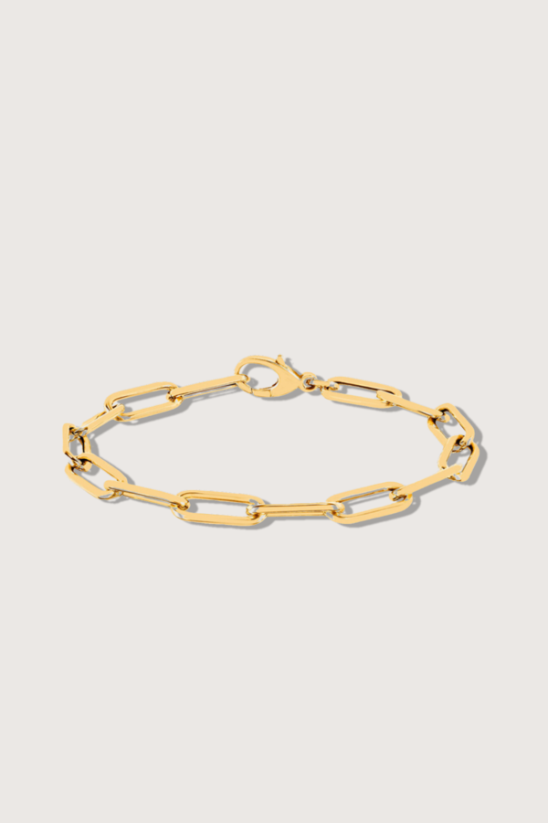 EF Collection Jumbo Lola Chain Bracelet - Yellow Gold