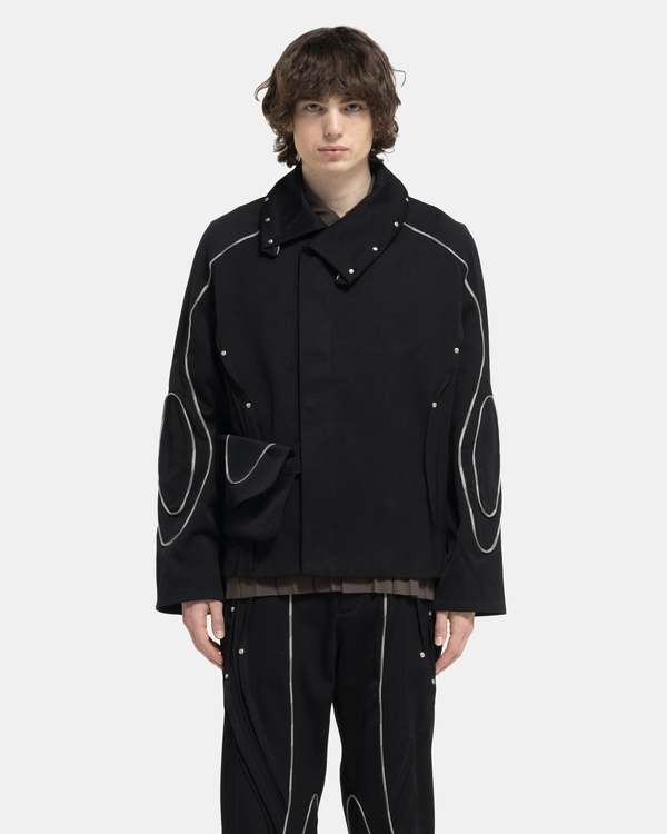 Kiko Kostadinov Chalice Jacket - Raven Black | Garmentory