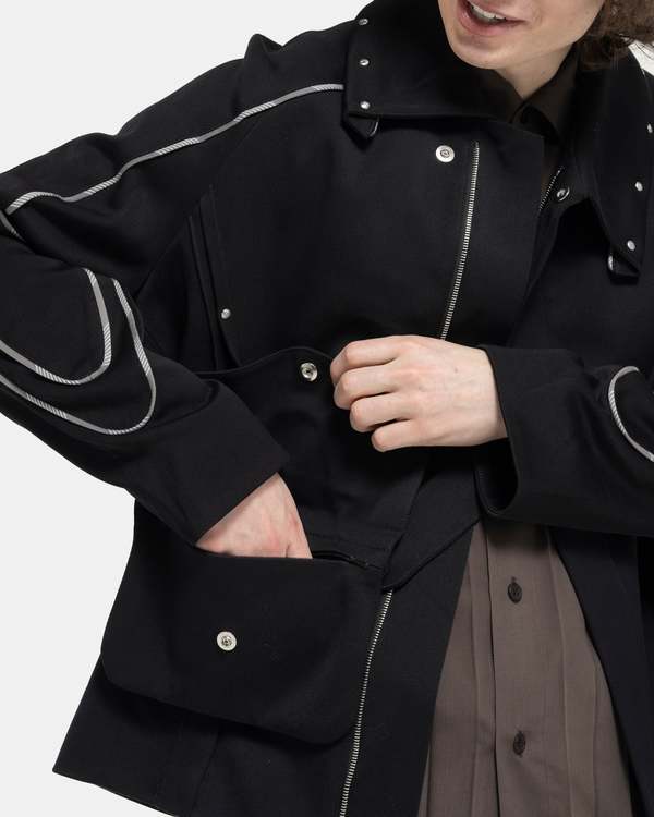 Kiko Kostadinov Chalice Jacket - Raven Black | Garmentory