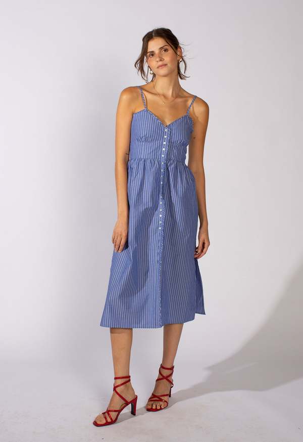 avalon classics dress Loup Charmant - Classic Blue Gothic Black And White Color:#55-Gray jersey milonga dress Bridal gown Pleated skirt