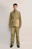 GARCON BY GARCON Multi-Structured Heavy-Duty Washed Canvas Hunting Jacket - Olive Green - Thumbnail 3