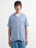 YMC Malick Geo Shirt - Blue White - Thumbnail 2