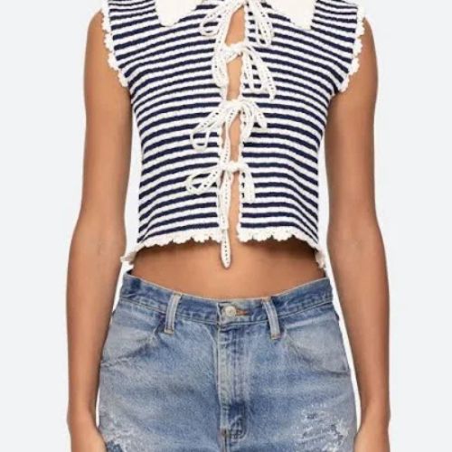 Sea NY Abbie Knit Vest - Striped | Garmentory