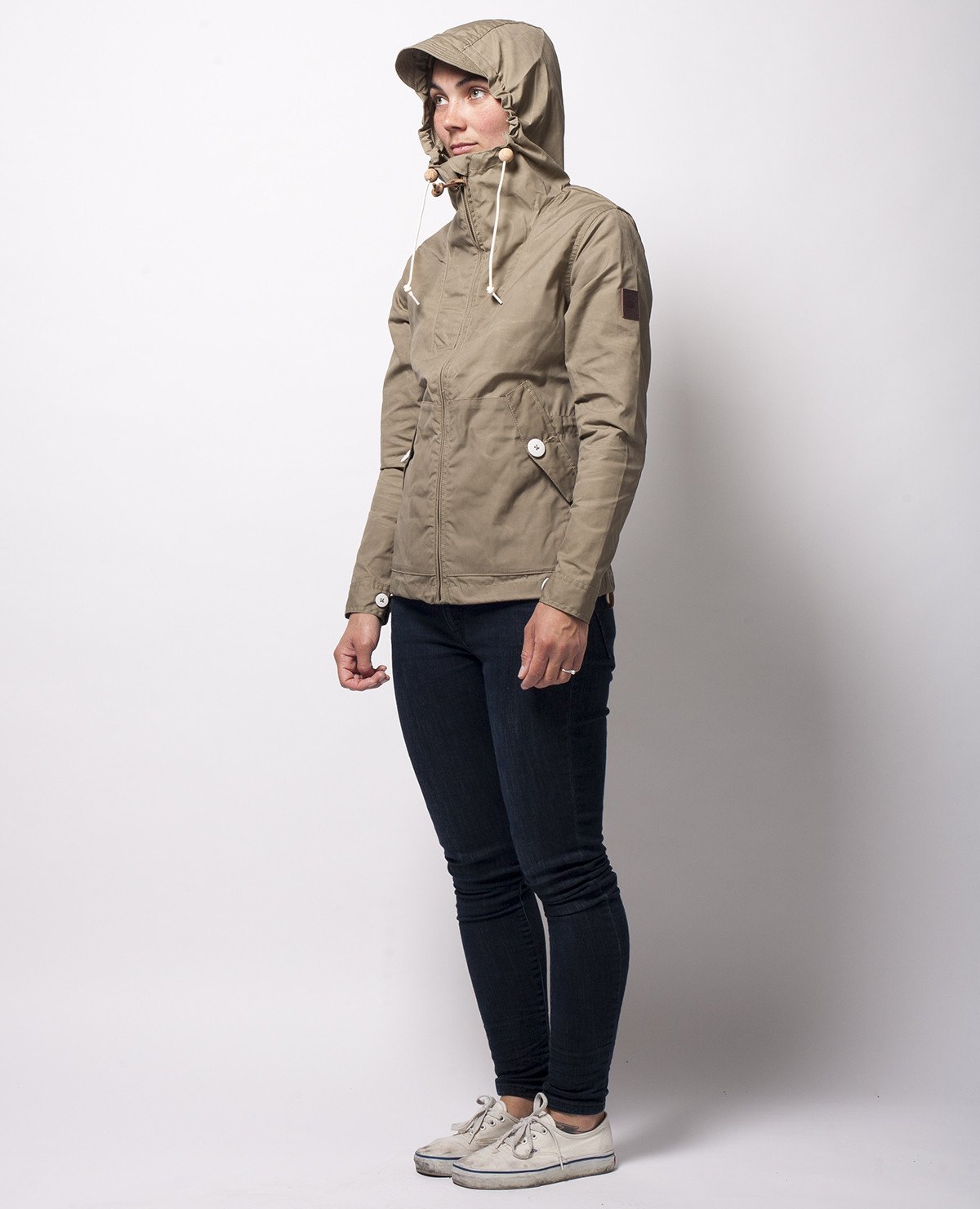Penfield Women's Gibson Hooded Jacket Khaki Garmentory