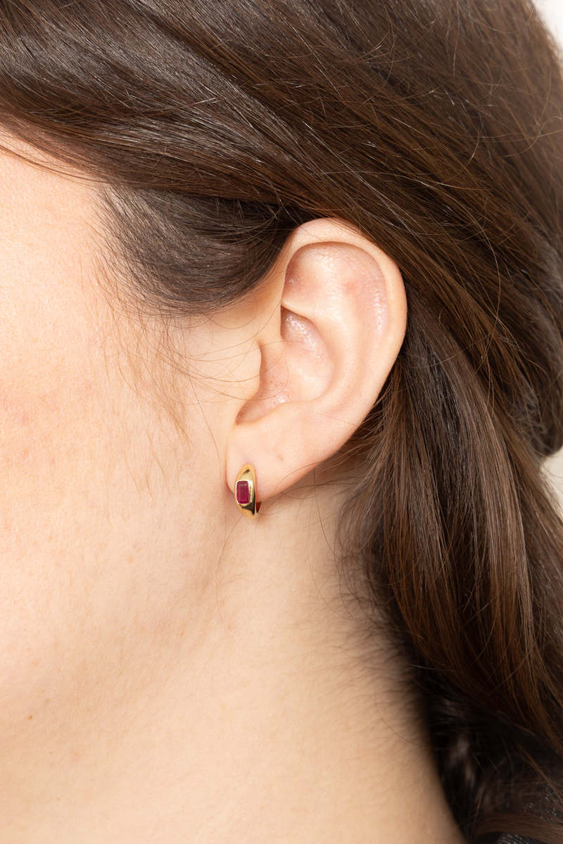 XIV Karats E223 Hoops - 14k Yellow Gold