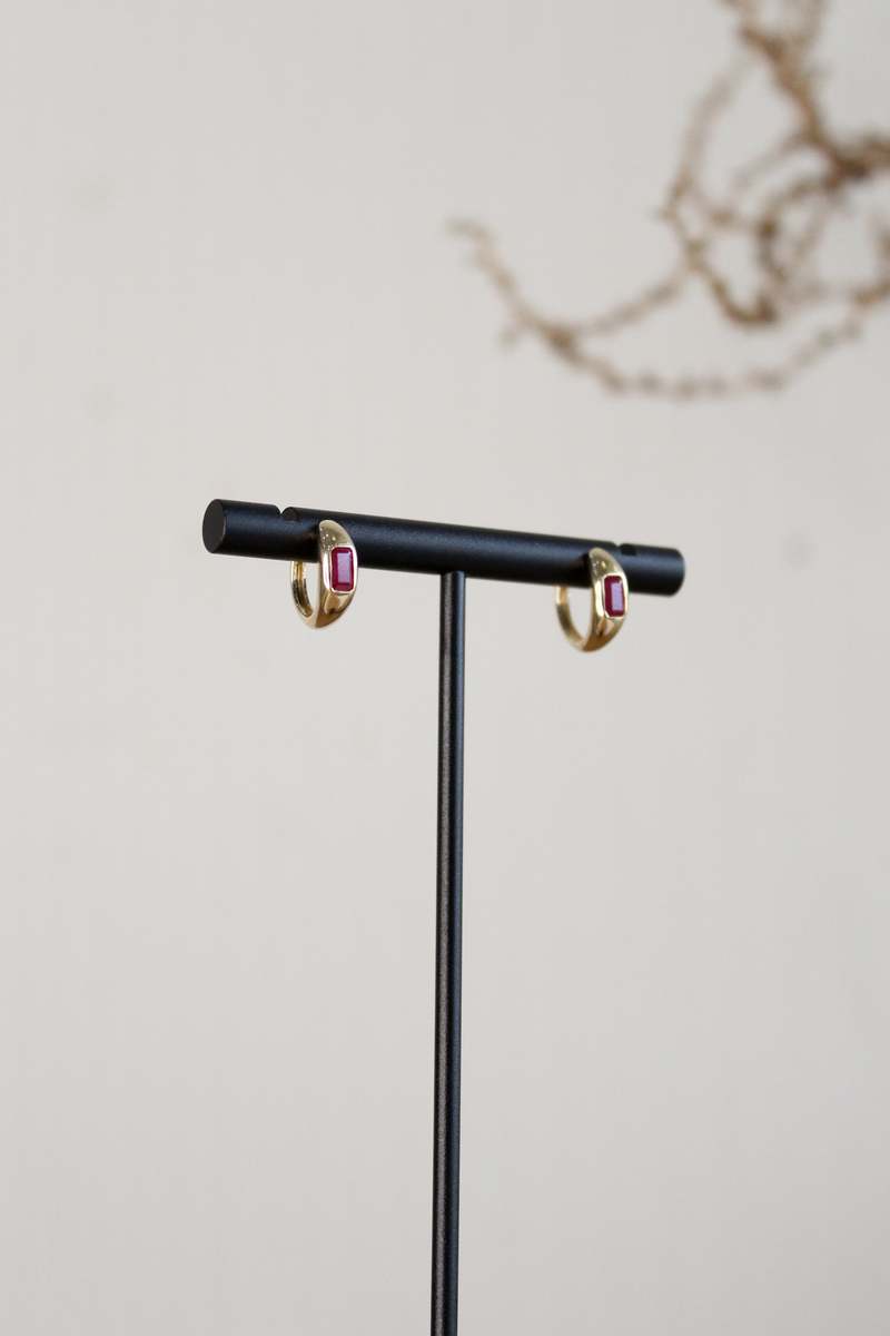 XIV Karats E223 Hoops - 14k Yellow Gold