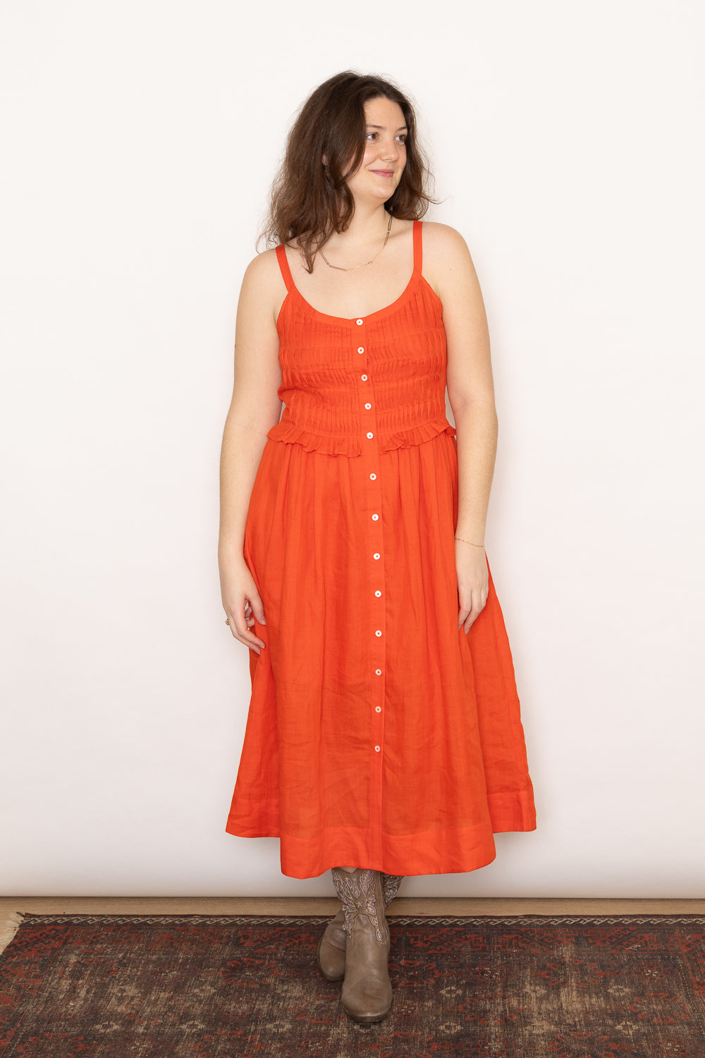【Sea NEW YORK】Zora タンクドレス Sea Ny - Zora Solid Tank Button Down Dress