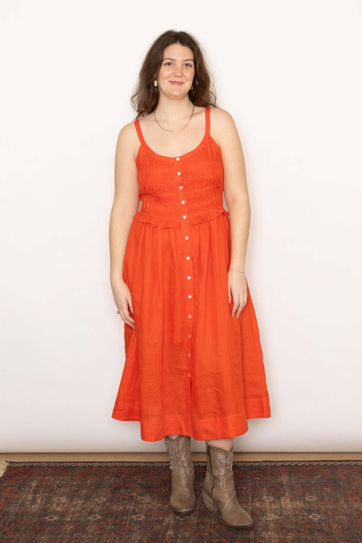 【Sea NEW YORK】Zora タンクドレス Off-White Zora Tank Midi Dress by SEA NY on Sale