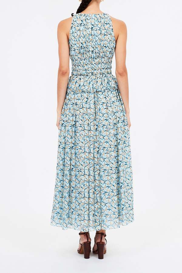 ulla johnson adeline silk midi dress Ulla Johnson Adeline Floral Silk midi-Dress
