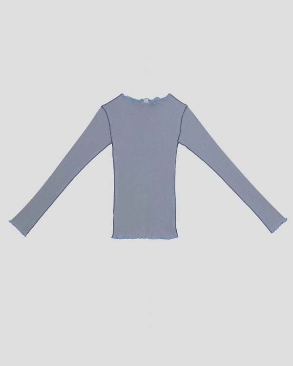 Baserange Vein Long Sleeve - Bow Blue | Garmentory
