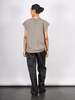 Tibi Light Weight Sweatshirting Easy Top - Dark Stone - Thumbnail 2