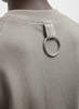 Tibi Light Weight Sweatshirting Easy Top - Dark Stone - Thumbnail 8