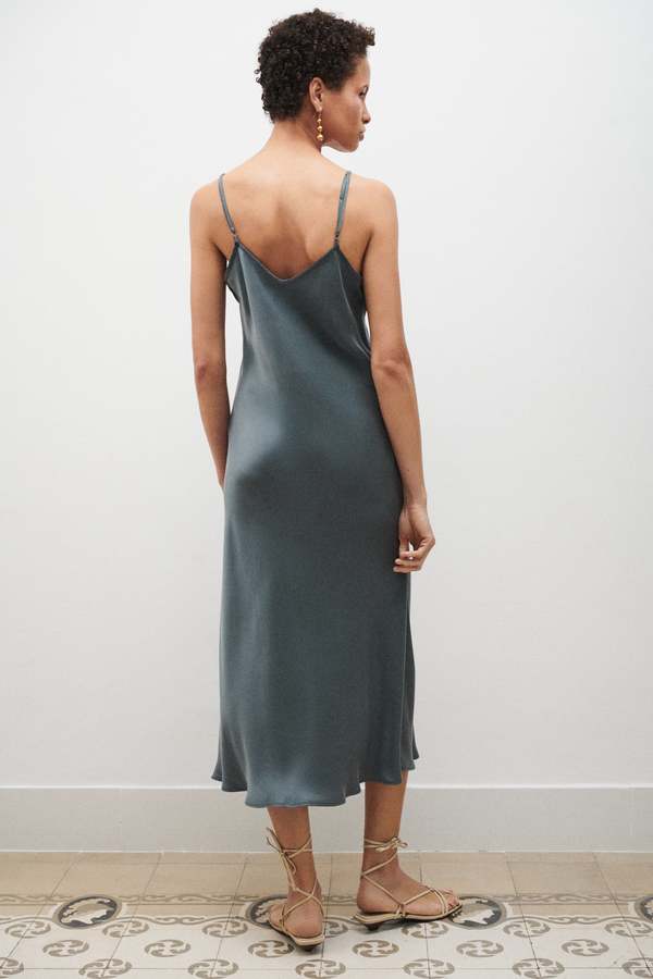 blue dress for baby girl 90s Slip Dress Pine / XS