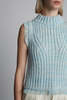 ELEVEN SIX Bria Tank - Ivory/Robin Egg Blue Tweed - Thumbnail 3