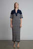 ELEVEN SIX Emmie Stripe Dress - Navy/Ivory Stripe - Thumbnail 1