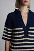 ELEVEN SIX Emmie Stripe Dress - Navy/Ivory Stripe - Thumbnail 3