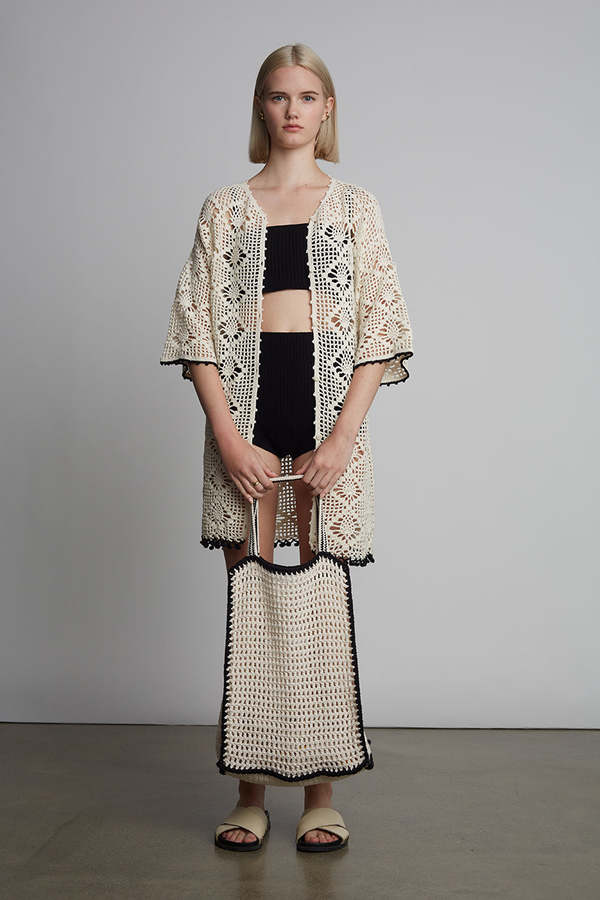 ELEVEN SIX Vera Crochet Tote Bag