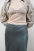 Silk Laundry Long Bias Cut Skirt - Slate - Thumbnail 7