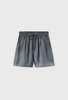 Silk Laundry Twill Slouch Shorts - Slate - Thumbnail 2