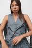 Silk Laundry Twill Vest - Slate - Thumbnail 3