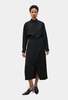 Silk Laundry Wool Wrap Skirt - Black - Thumbnail 1