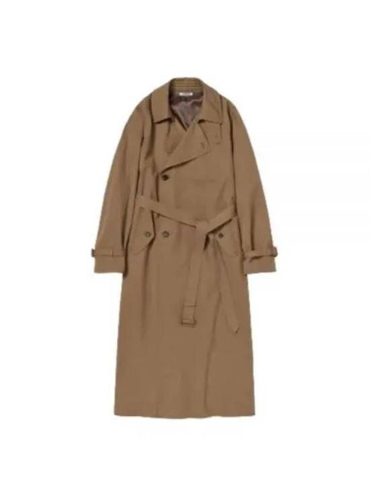 Auralee Light Brown Chambray Coat - Image 1 of 1