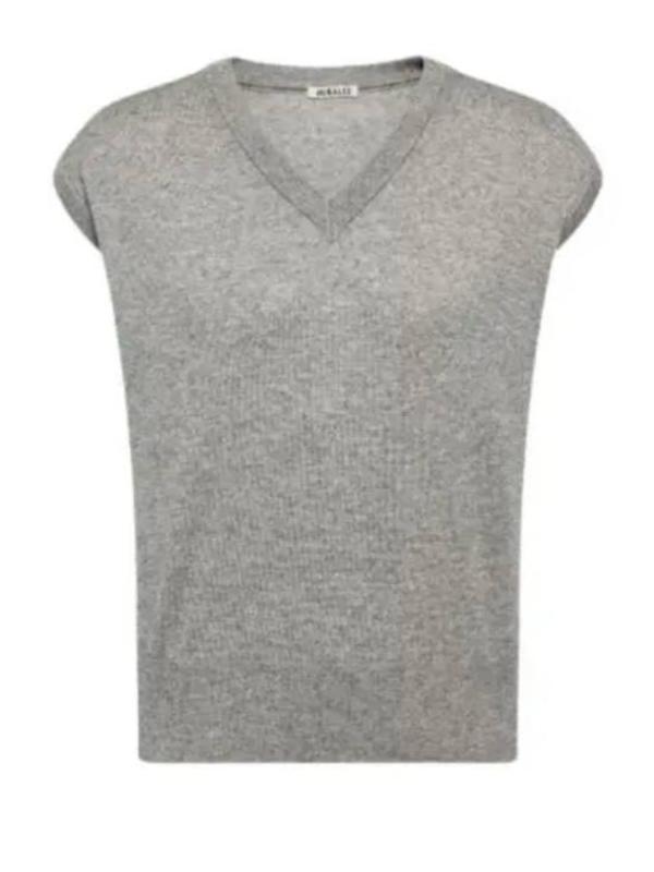 Auralee A24SV03SC Sweater Vest - Black