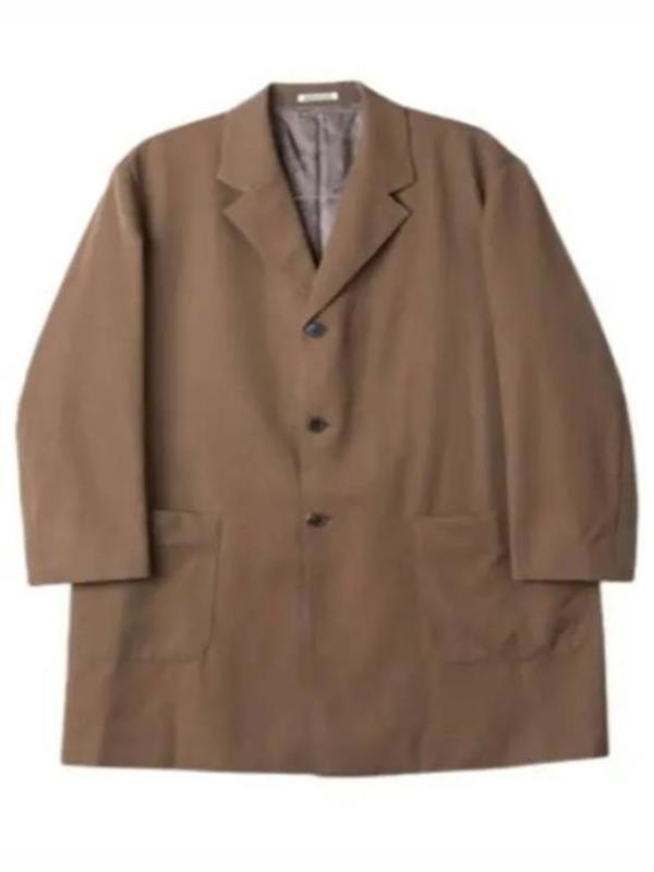 Auralee Coat - Dark Brown