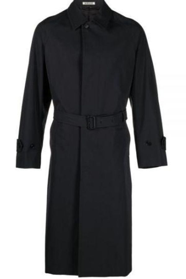 Auralee Coat - Ink Black Chambray