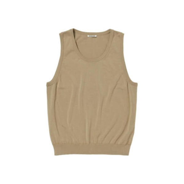 Auralee Sweater Vest - Beige