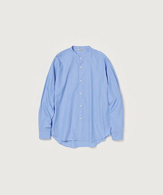 トップス Auralee blue Shirt Auralee Washed Finx Twill Big Shirt Blue | Cultizm