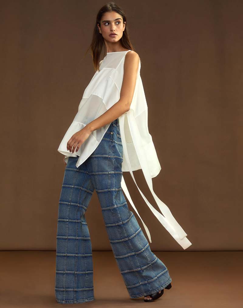 Cynthia Rowley Windswept Silk Blouse - White Cynthia Rowley Windswept Silk Blouse - White