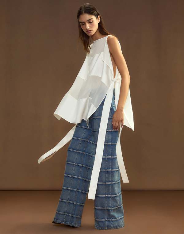 Cynthia Rowley Windswept Silk Blouse - White | Garmentory