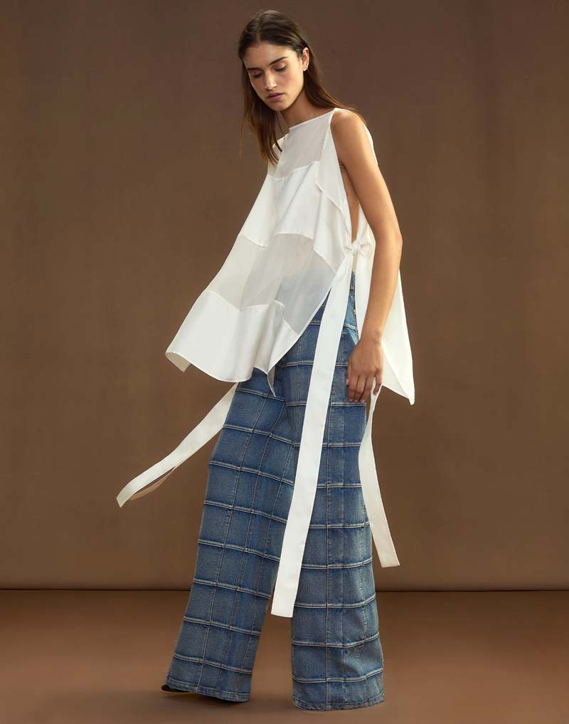 Cynthia Rowley Windswept Silk Blouse - White Cynthia Rowley Windswept Silk Blouse - White