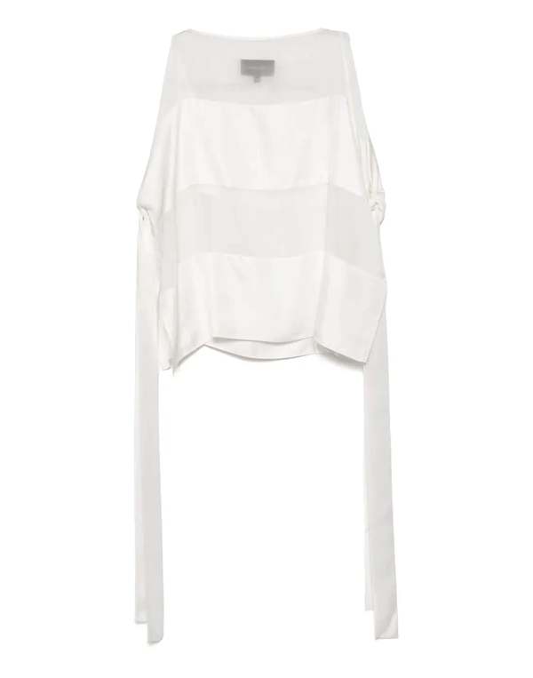 Cynthia Rowley Windswept Silk Blouse - White Cynthia Rowley Windswept Silk Blouse - White