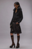 R13 High Neck Shrunken Cardigan Sweater - Washed Black - Thumbnail 2